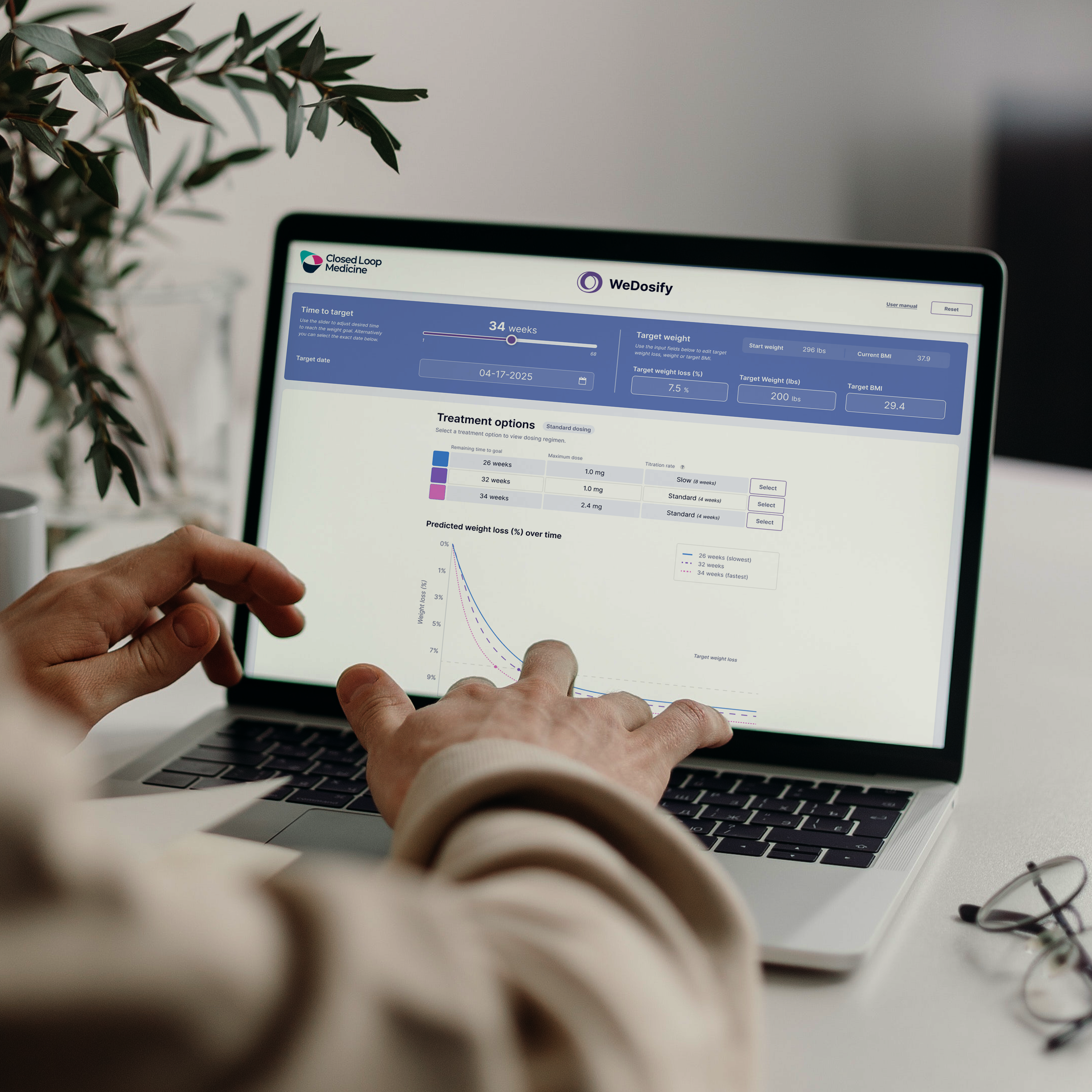 Enabling personalized medicine by combining dose-optimized drug therapy with digital care